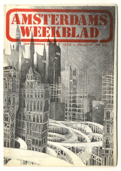 Amsterdam's Weekblad Magazine Issue Nr 20 Oktober October 28, 1972 Dutch underground counter culture