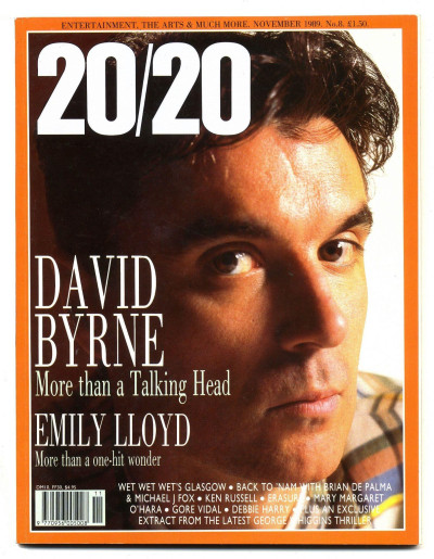 20/20 Time Out Magazine No 8 November 1989 David Byrne Ken Russell Helen Chadwick Zsa Zsa Gabor