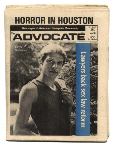 The Advocate No 119 August 29, 1973 Gay interest magazine/newspaper