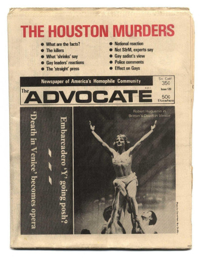 The Advocate No 120 September 12, 1973 Gay interest magazine/newspaper