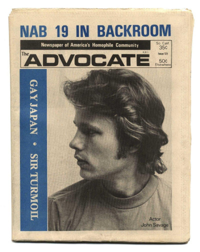 The Advocate No 121 September 26, 1973 Gay interest magazine/newspaper