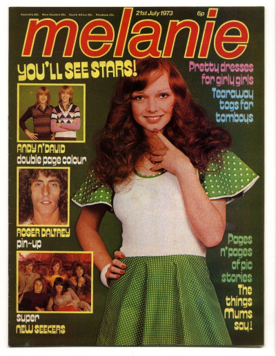 Melanie Magazine No 24 July 21 1973 Roger Daltrey/Who David Bowie New Seekers