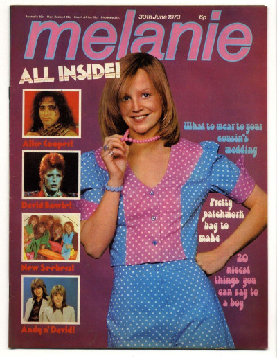 Melanie Magazine No 21 June 30 1973 David Bowie Alice Cooper New Seekers