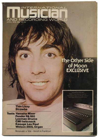 International Musician & Recording World Magazine April 1976 Keith Moon/Who Thin Lizzy/Phil Lynott
