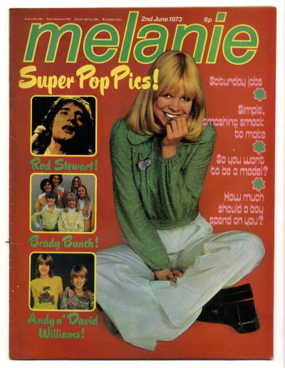 Melanie Magazine No 17 June 2 1973 Rod Stewart Brady bunch Andy & David Williams
