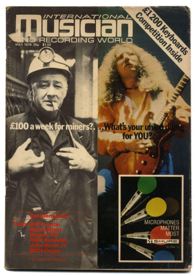 International Musician & Recording World Magazine May 1976 Zal Cleminson/Alex Harvey Stanley Clarke