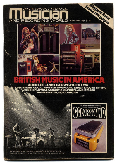 International Musician & Recording World Magazine June 1976 Alvin Lee Genesis Steve Howe/Yes