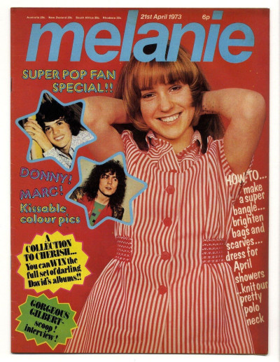 Melanie Magazine No 11 April 21 1973 Marc Bolan Donny Osmond Gilbert O'Sullivan