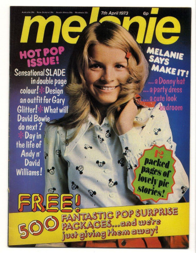 Melanie Magazine No 9 April 7 1973 David Bowie Slade Jack Wild