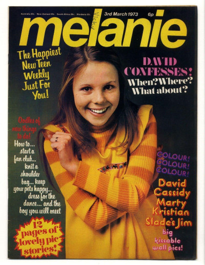 Melanie Magazine No 4 March 3 1973 Slade Marty Kristian David Cassidy
