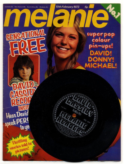 Melanie Magazine No 1 February 1973 +Flexi David Cassidy Donny Osmond Michael Jackson