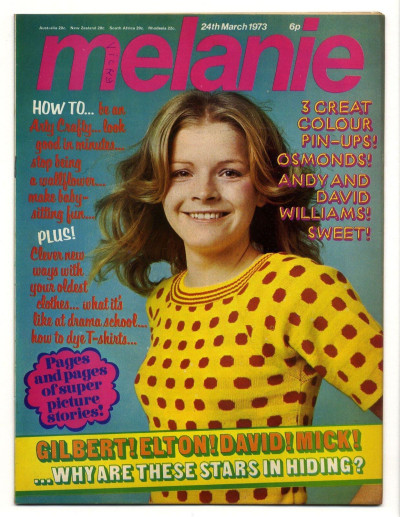 Melanie Magazine No 7 March 24 1973 Sweet Osmonds Andy/David Williams
