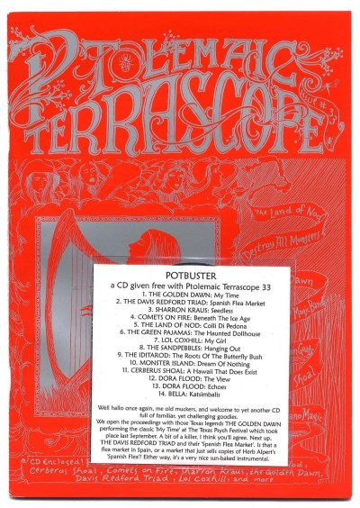 Ptolemaic Terrascope magazine No 33 October 2002 Land of Nod Dora Flood Lol Coxhill Golden Dawn