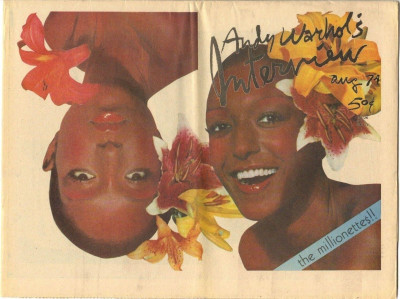 Andy Warhol's Interview August 1974 Clifford Irving Suzi Quatro Paloma Picasso Nicola Waymouth Billi