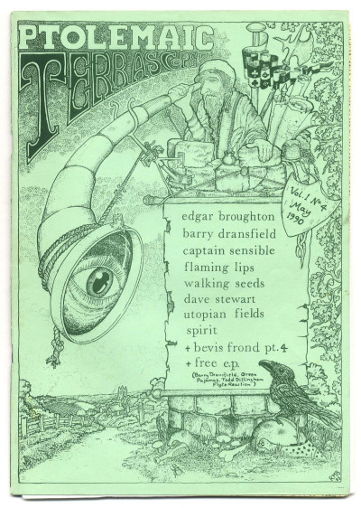 Ptolemaic Terrascope magazine No 4 May 1990 Edgar Broughton Flaming Lips Captain Sensible Spirit
