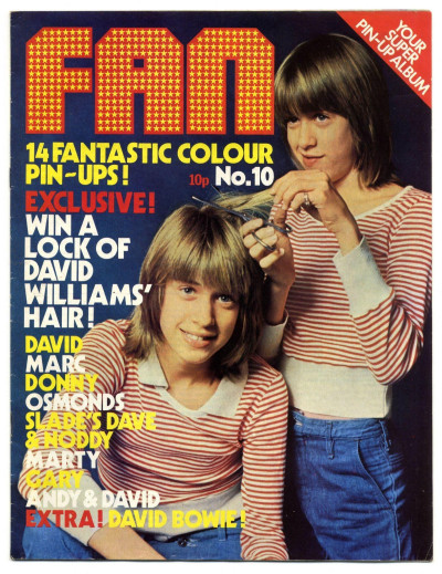 Fan Magazine No 10 David Bowie Slade Noddy Holder Dave Hill Marc Bolan Gary Glitter Osmonds Marty K