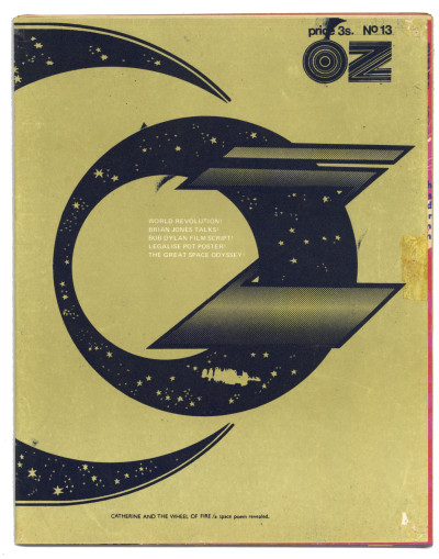 OZ Magazine No 13 June 1968 Golden Nigel Weymouth and Micheal English poster cover