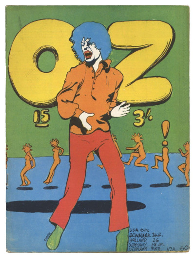 OZ Magazine No 15 October 1968 Mick Jagger art cover Martin Sharp's Electric Circus  Jimi Hendrix